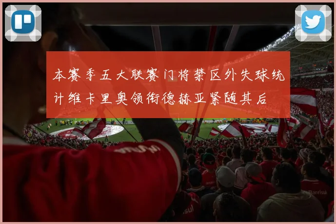 本赛季五大联赛门将禁区外失球统计维卡里奥领衔德赫亚紧随其后